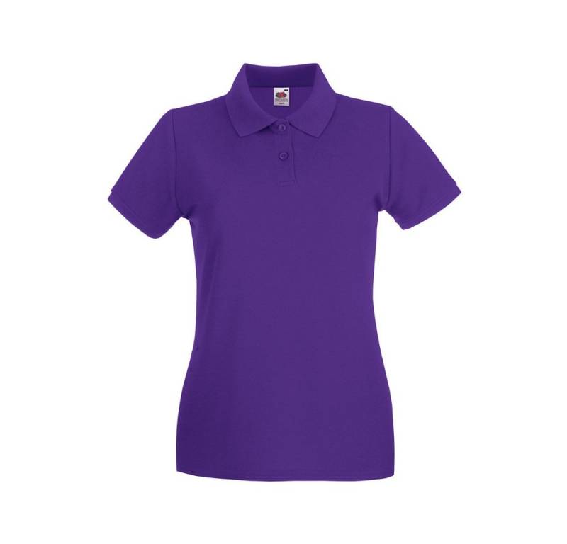 Fruit of the Loom Poloshirt Damen Polohemd Kurzarm Lady-Fit aus Baumwolle von Fruit of the Loom