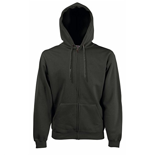 Fruit of the Loom Premium Hooded Sweat-Jacket 1er Pack, Farbe:Charcoal (Solid);Größe:M von Fruit of the Loom