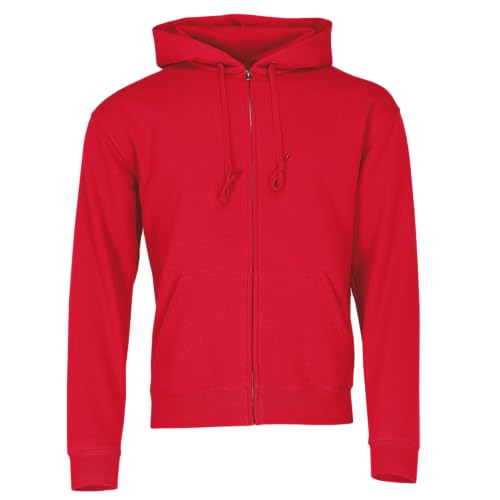 Fruit of the Loom Premium Hooded Sweat Jacket Herren Kapuzen Sweatjacke NEU, Farbe:rot, Größe:S von Fruit of the Loom