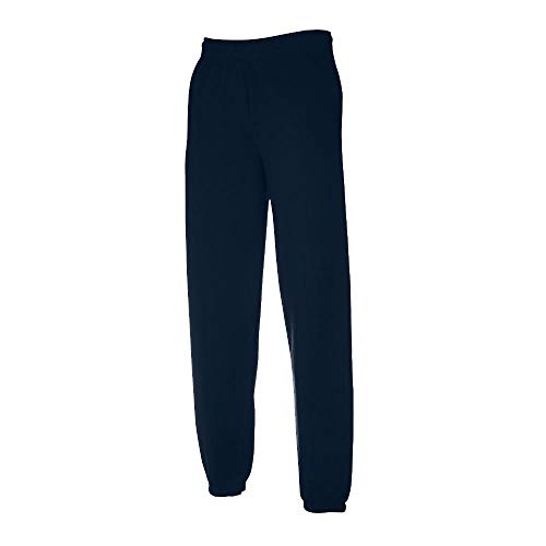 Fruit of the Loom - Premium Jogginghose 'New Elasticated Cuff Jog Pants' / Deep Navy, L L,Deep Navy von Fruit of the Loom