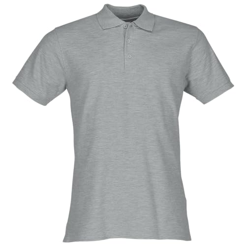 Fruit of the Loom Premium Polo + GRATIS MyShirt Stoffbeutel, Farbe:Athletic Heather + GRATIS MyShirt Stoffbeutel, Größe:M von Fruit of the Loom
