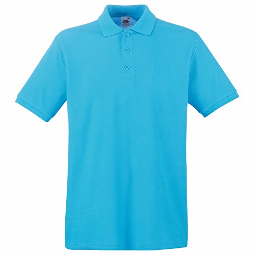 Fruit of the Loom Premium-Polo Azure blau S von Fruit of the Loom