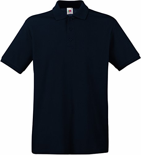 Fruit of the Loom Premium Polo Herren Polo-Shirt NEU, Größe:3XL, Farbe:deep Navy von Fruit of the Loom