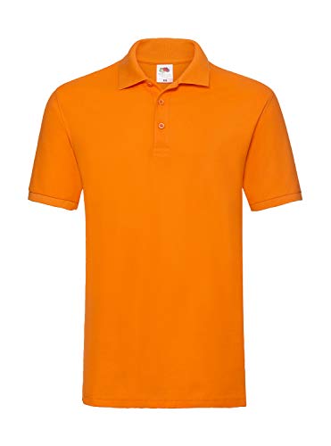 Fruit of the Loom Premium Polo Herren Polo-Shirt NEU, Größe:M, Farbe:orange von Fruit of the Loom