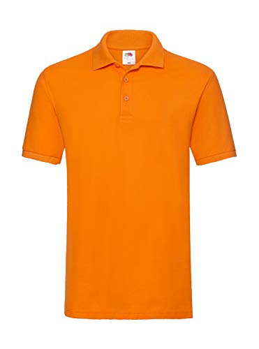 Fruit of the Loom Premium Polo Herren Polo-Shirt NEU, Größe:XL, Farbe:orange von Fruit of the Loom