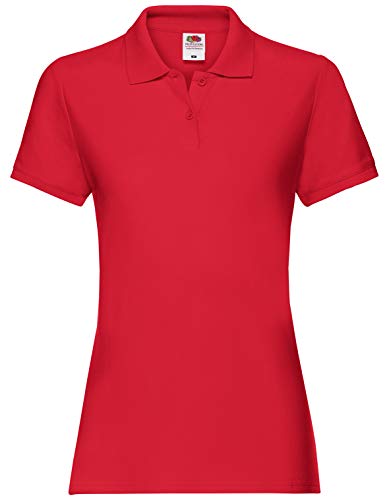 Fruit of the Loom Premium Polo Lady-Fit Damen Polo-Shirt, Farbe:rot, Größe:2XL Fruit of the Loom Premium Polo Lady-Fit Damen Polo-Shirt, Farbe:rot, Größe:2XL von Fruit of the Loom