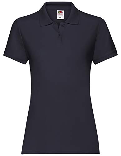 Fruit of the Loom Premium Polo Lady-Fit Damen Polo-Shirt, Größe:L, Farbe:deep Navy von Fruit of the Loom