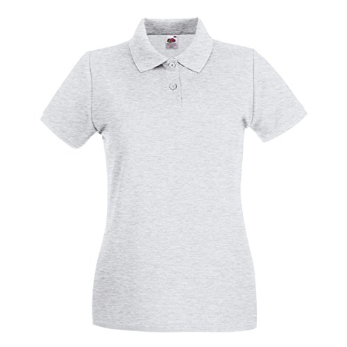 Fruit of the Loom Premium Polo Lady-Fit - Farbe: Ash - Größe: XXL von Fruit of the Loom
