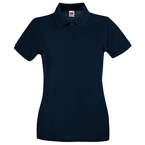 Fruit of the Loom Premium Polo Lady-Fit - Farbe: Deep Navy - Größe: L von Fruit of the Loom