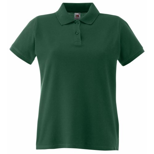 Fruit of the Loom Premium Polo Lady-Fit - Farbe: Forest Green - Größe: XS von Fruit of the Loom