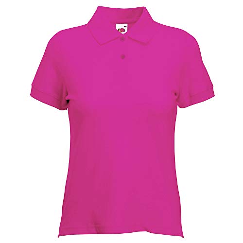 Fruit of the Loom Premium Polo Lady-Fit - Farbe: Fuchsia - Größe: L von Fruit of the Loom