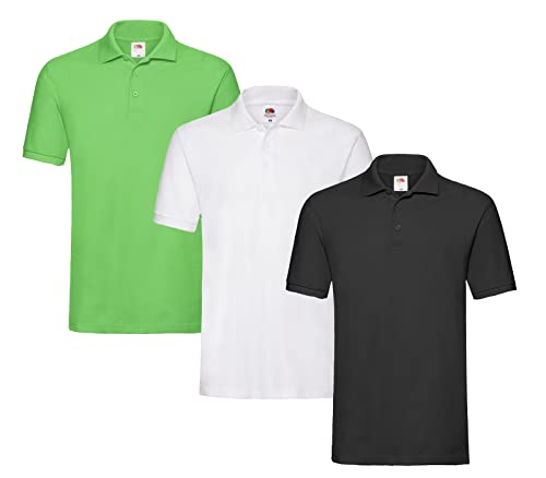 Fruit of the Loom Premium Polo S M L XL XXL 3XL auch Farbsets 1x Schwarz 1x Weiss 1x Lime XXL + 1 HL Kauf Notizblock Fruit of the Loom Premium Polo S M L XL XXL 3XL auch Farbsets 1x Schwarz 1x Weiss 1x Lime XXL + 1 HL Kauf Notizblock von Fruit of the Loom
