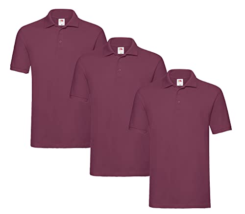 Fruit of the Loom Premium Polo S M L XL XXL 3XL auch Farbsets 3er Burgund M + 1 HL Kauf Notizblock von Fruit of the Loom