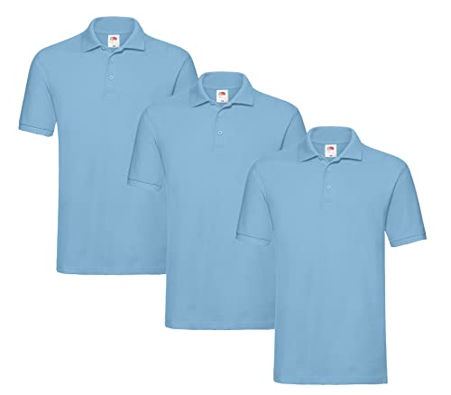 Fruit of the Loom Premium Polo S M L XL XXL 3XL auch Farbsets 3er Pastellblau L + 1 HL Kauf Notizblock von Fruit of the Loom
