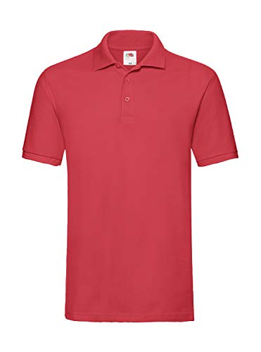 Fruit of the Loom Premium Polo S M L XL XXL 3XL auch Farbsets Rot 3XL von Fruit of the Loom