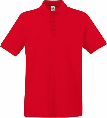 Fruit of The Loom - Premium Polo XXL,Red von Fruit of the Loom