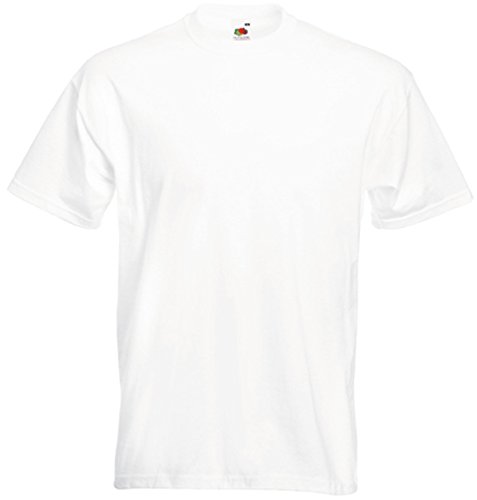Fruit of the Loom Premium T-Shirt - 21 Farben - X-Large, Weiß von Fruit of the Loom