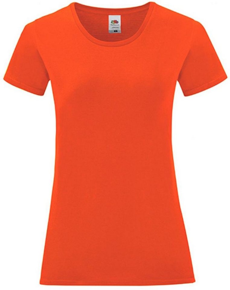 Fruit of the Loom Rundhalsshirt Damen Iconic T, 100% gekämmte, ringgesponnene Baumwolle Fruit of the Loom Rundhalsshirt Damen Iconic T, 100% gekämmte, ringgesponnene Baumwolle von Fruit of the Loom