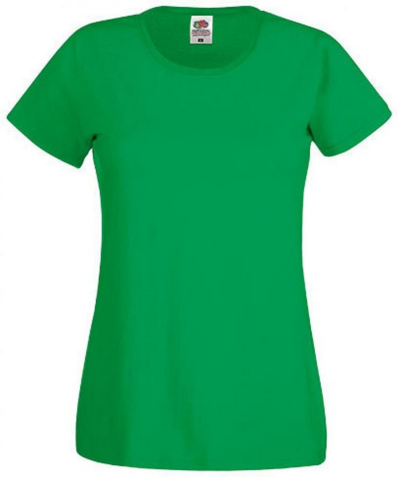 Fruit of the Loom Rundhalsshirt Damen Original T Lady-Fit / Belcoro® Garn von Fruit of the Loom
