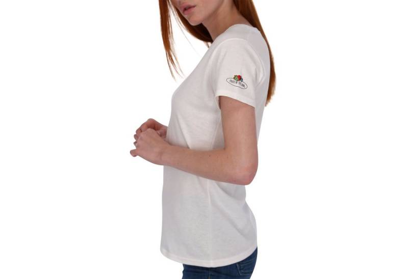 Fruit of the Loom Rundhalsshirt Damen T-Shirt mit Vintage-Logo von Fruit of the Loom