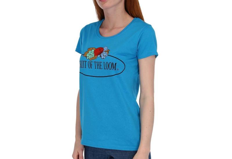 Fruit of the Loom Rundhalsshirt Fruit of the Loom Fruit of the Loom Damen T-Shirt mit Logo von Fruit of the Loom