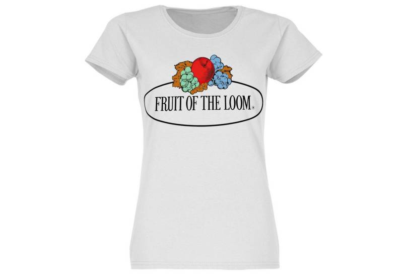 Fruit of the Loom Rundhalsshirt Fruit of the Loom Fruit of the Loom Damen T-Shirt mit Logo von Fruit of the Loom