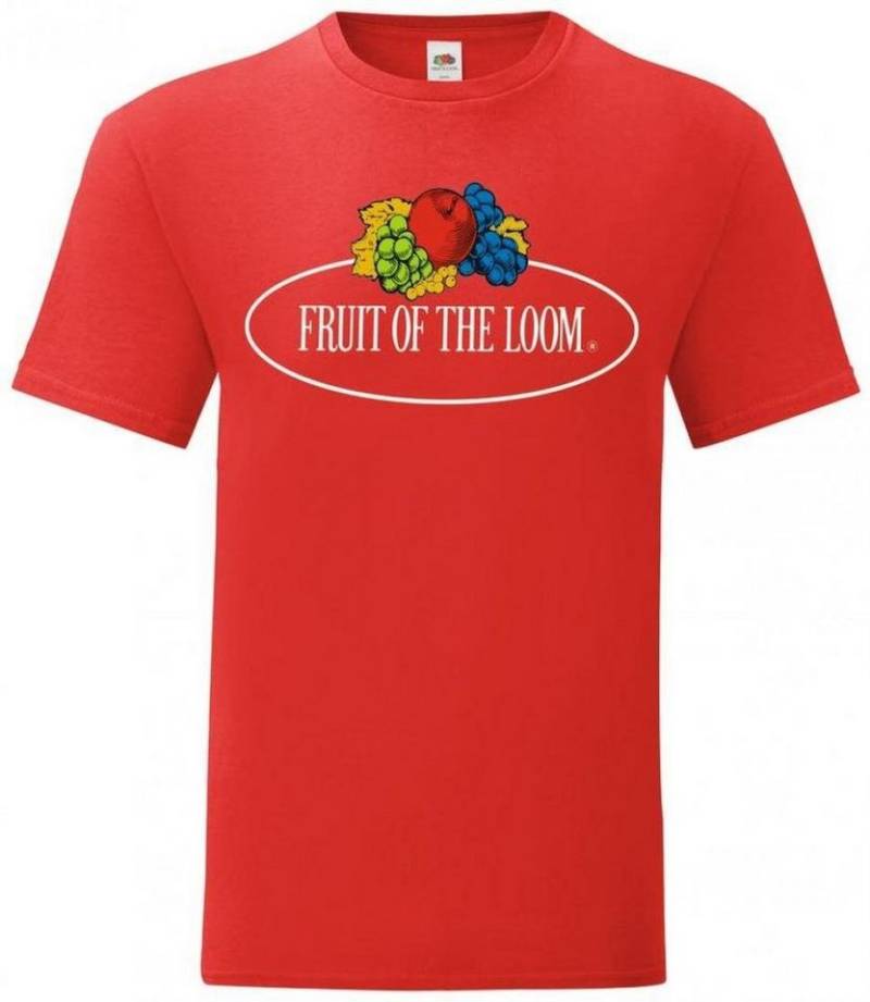 Fruit of the Loom Rundhalsshirt Vintage T Large Logo Print von Fruit of the Loom