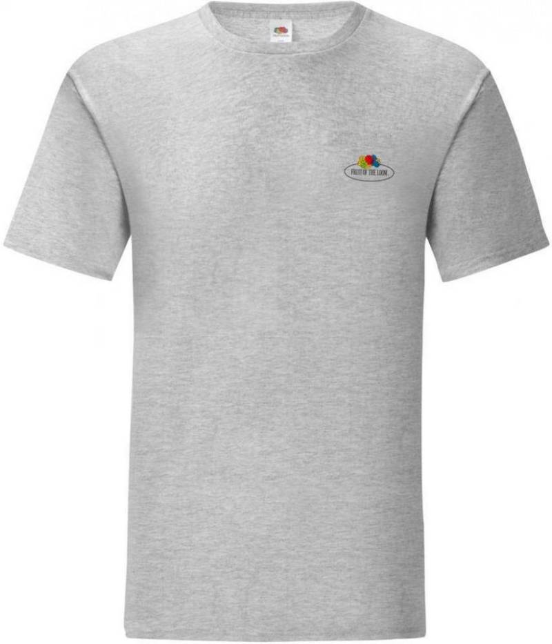 Fruit of the Loom Rundhalsshirt Vintage T Small Logo Print von Fruit of the Loom