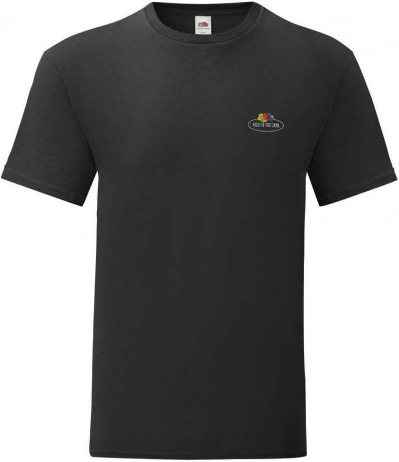 Fruit of the Loom Rundhalsshirt Vintage T Small Logo Print von Fruit of the Loom