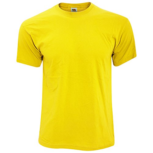Fruit of the Loom Herren Screen Stars Original T-Shirt (3XL) (Sonnenblumengelb) von Fruit of the Loom
