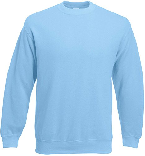 Fruit of the Loom - Set-In Sweatshirt - sky blue - Größe: S von Fruit of the Loom