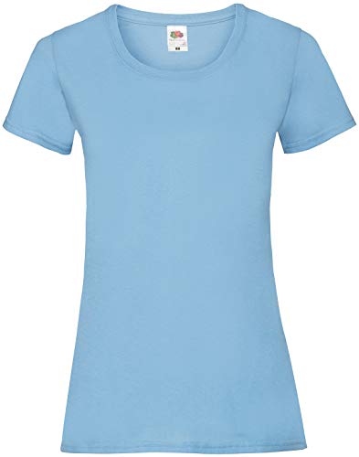 Fruit of the Loom ShirtInStyle Lady-Shirt Basic UNI, Farbe hellblau, Größe L von Fruit of the Loom