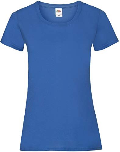 Fruit of the Loom ShirtInStyle Lady-Shirt Basic Uni, Farbe royal, Größe M von Fruit of the Loom