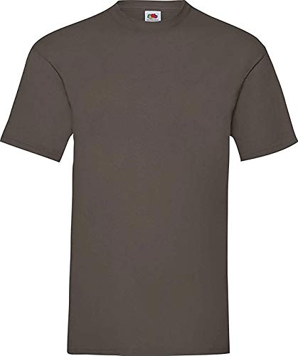 Fruit of the Loom ShirtInStyle T-Shirt Basic T Uni unbedruckt, Farbe Braun, Größe S von Fruit of the Loom