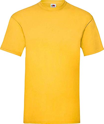 Fruit of the Loom ShirtInStyle T-Shirt Basic T Uni unbedruckt, Farbe Gelb, Größe M von Fruit of the Loom