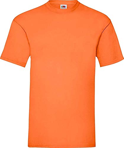 Fruit of the Loom ShirtInStyle T-Shirt Basic T Uni unbedruckt, Farbe Orange, Größe L von Fruit of the Loom