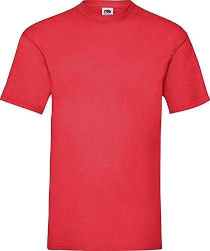 Fruit of the Loom ShirtInStyle T-Shirt Basic T Uni unbedruckt, Farbe Rot, Größe XXL von Fruit of the Loom