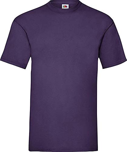 Fruit of the Loom ShirtInStyle T-Shirt Basic T Uni unbedruckt, Farbe Violett, Größe L von Fruit of the Loom