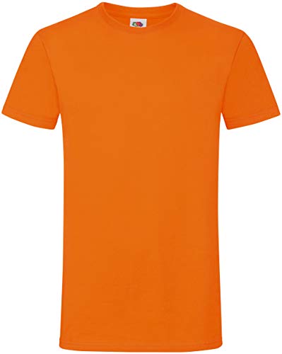 Fruit of the Loom Sofspun® T Herren T-Shirt NEU, Größe:S, Farbe:orange von Fruit of the Loom