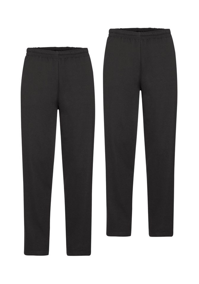 Fruit of the Loom Sweathose (Packung, 2-tlg) Jogger mit offenem Beinabschluss von Fruit of the Loom
