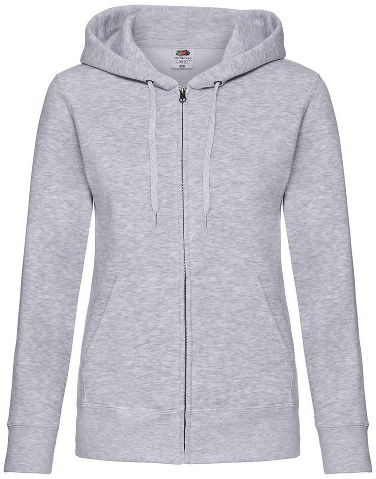 Fruit of the Loom Sweatjacke Premium Hooded Sweat Jacket Lady-Fit von Fruit of the Loom