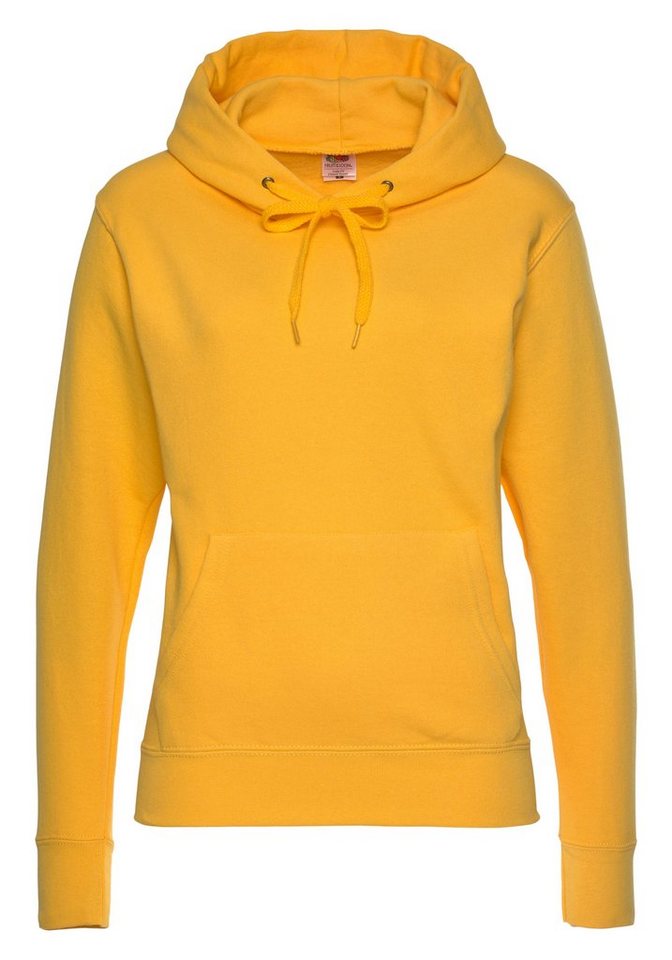 Fruit of the Loom Kapuzensweatshirt Classic hooded Sweat Lady-Fit mit Kängurutaschen von Fruit of the Loom