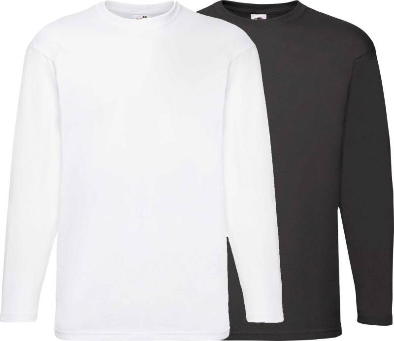 Fruit of the Loom Sweatshirt Unisex-Langarmshirt 2er-Pack Uni von Fruit of the Loom