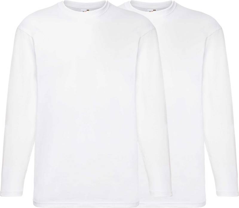 Fruit of the Loom Sweatshirt Unisex-Langarmshirt 2er-Pack Uni von Fruit of the Loom