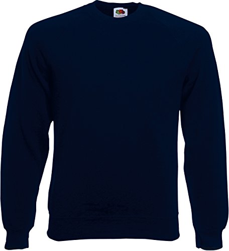 Fruit of the Loom Herren Sweatshirts M L XL XXL 3XL 4XL auch Sets M L XL XXL 3XL 4XL auch Sets 'Raglan Sweat' XXL,Deep Navy von Fruit of the Loom