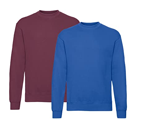 Fruit of the Loom - Sweatshirt 'Set-In' 1Burgund/1Royal + 1 HLKauf-Notizblock - Größe: M Fruit of the Loom - Sweatshirt 'Set-In' 1Burgund/1Royal + 1 HLKauf-Notizblock - Größe: M von Fruit of the Loom