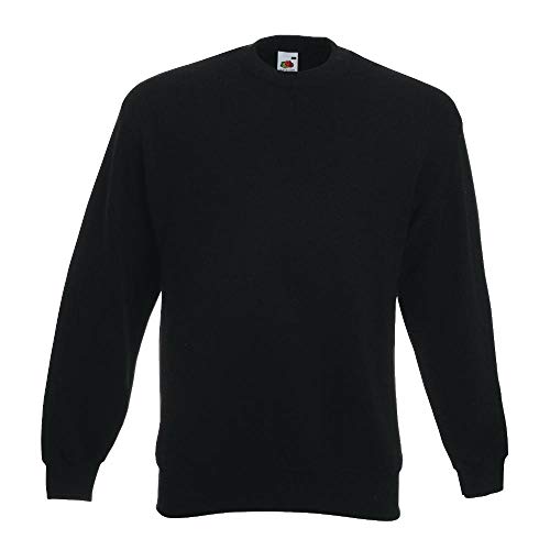 Fruit of the Loom - Sweatshirt 'Set-In' L,Black von Fruit of the Loom