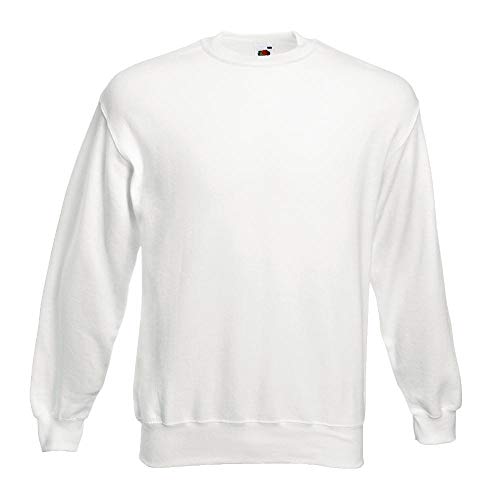 Fruit of the Loom - Sweatshirt 'Set-In' L,Weiß von Fruit of the Loom