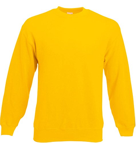 Fruit of the Loom Sweatshirt Set S M L XL XXL (XL, Gelb) von Fruit of the Loom