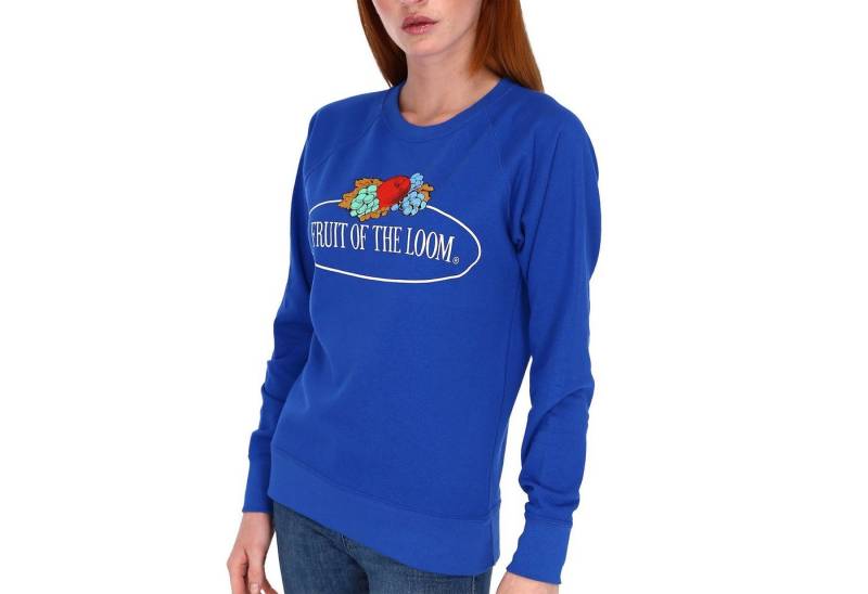 Fruit of the Loom Sweatshirt leichtes Damen Sweatshirt mit Vintage-Logo von Fruit of the Loom
